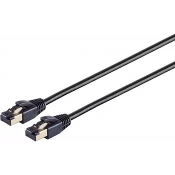 SHIVERPEAKS Helos Cat 8.1 F/FTP tinklo kabelis, 1m, juodas, 25/40GBase-T, LSZH, auksuoti kontaktai