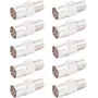 SHIVERPEAKS IEC į F-Type koaksialinis adapteris, 10 vnt., 75 Ohm, nikeliuotas žalvaris, moteriškas į moterišką BS85324-SET10