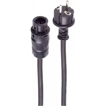 SHIVERPEAKS PV maitinimo įvado kabelis BC01 į CEE 7/7 Schuko, 5 m, 16 A, 250 V, IP67, juodas BS02-40055