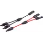 SHIVERPEAKS PV4 T-Adapter Cable Set, 2-to-1, 4 mm², raudona/juoda, 30 cm (BS02-21022)