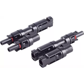 SHIVERPEAKS PV4 T-Adapterio rinkinys, 2-to-1 šakotuvas, IP68, 1500V DC, 30A, juodas (BS02-21012)