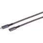 SHIVERPEAKS S-Conn 14-74006 USB-C į USB-C kabelis, 1 m, USB 3.2 Gen 2, 10 Gbps, 100 W PD, juodas ir baltas