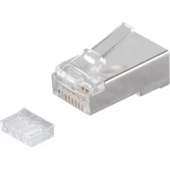 SHIVERPEAKS S/CONN maksimalaus ryšio Cat.6a ekranuotas RJ45 modulinis kištukas, 8P8C, auksuoti 50µ kontaktai, su įvėrimo pagalba (72061-R)