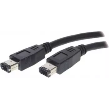 SHIVERPEAKS S/CONN maximum connectivity FireWire kabelis, IEEE 1394a, 6-pin male to 6-pin male, 400 Mbps, 1,8 m, juodas 77202