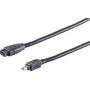 SHIVERPEAKS S CONN maximum connectivity FireWire kabelis, IEEE 1394B 9 kontaktų male į IEEE 1394A 4 kontaktų male, 1,8 m, juodas 77312