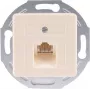 SHIVERPEAKS S/CONN maximum connectivity UAE RJ45 sieninė lizdinė plokštė 1x8 įleidžiama su centrine plokšte ir metaliniu montavimo žiedu, gryna balta 74221-1-50-UNI