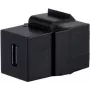 SHIVERPEAKS S/CONN maximum connectivity USB-C 3.1 Keystone adapteris, 10Gbps, moteriškas-moteriškas, juodas (08-10040)
