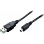 SHIVERPEAKS USB 2.0 Mini laidas, USB-A male į Mini USB-B male, 1,0 m, juodas 11004995