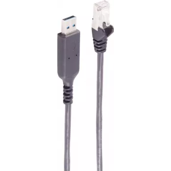 shiverpeaks USB-A į RJ45 Gigabit Ethernet adapterio kabelis, 10 m, juodas BS13-52075