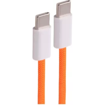 SHIVERPEAKS USB-C įkrovimo kabelis 240W PD 3.1, USB 2.0, pintas tekstilės, oranžinis, 1,5 m BS14-22157