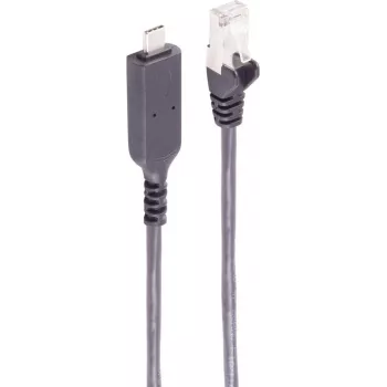 SHIVERPEAKS USB-C į RJ45 Gigabit Ethernet adapterio kabelis, 3m, juodas (BS13-51045)