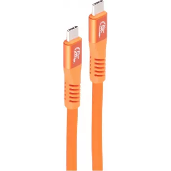 SHIVERPEAKS USB-C į USB-C kabelis 3.2 Gen 2x2 240W PD 20Gbps 1,5 m oranžinis BS14-77157