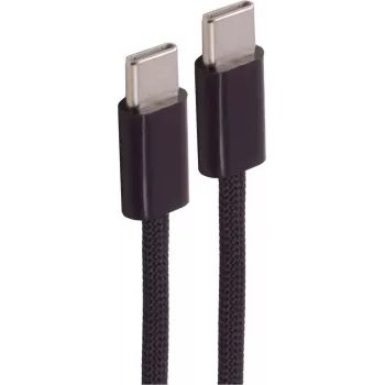 SHIVERPEAKS USB-C į USB-C įkrovimo kabelis 2.0 60W tekstilinis 3m juodas BS14-21045
