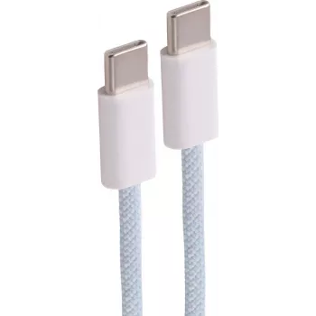 SHIVERPEAKS USB-C į USB-C įkrovimo kabelis 240W PD, USB 2.0, 1,8m, pintas tekstilės, mėlynas BS14-22181
