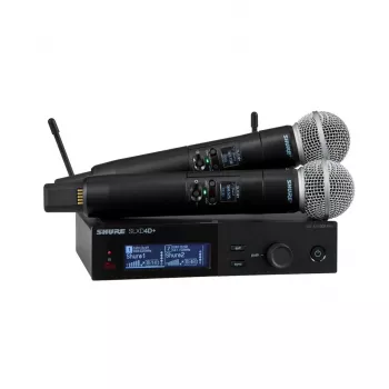 Shure SLXD24D+E/58 Dual Wireless System su SM58 kapsulėmis
