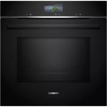 SIEMENS HM736GAB1 iQ700 įmontuojama orkaitė su mikrobangų funkcija, juoda, 60 cm, Home Connect
