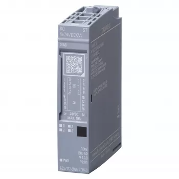 SIEMENS SIMATIC ET 200SP skaitmeninių išėjimų modulis DQ 4x24VDC/2A ST (6ES7132-6BD21-0BA0)