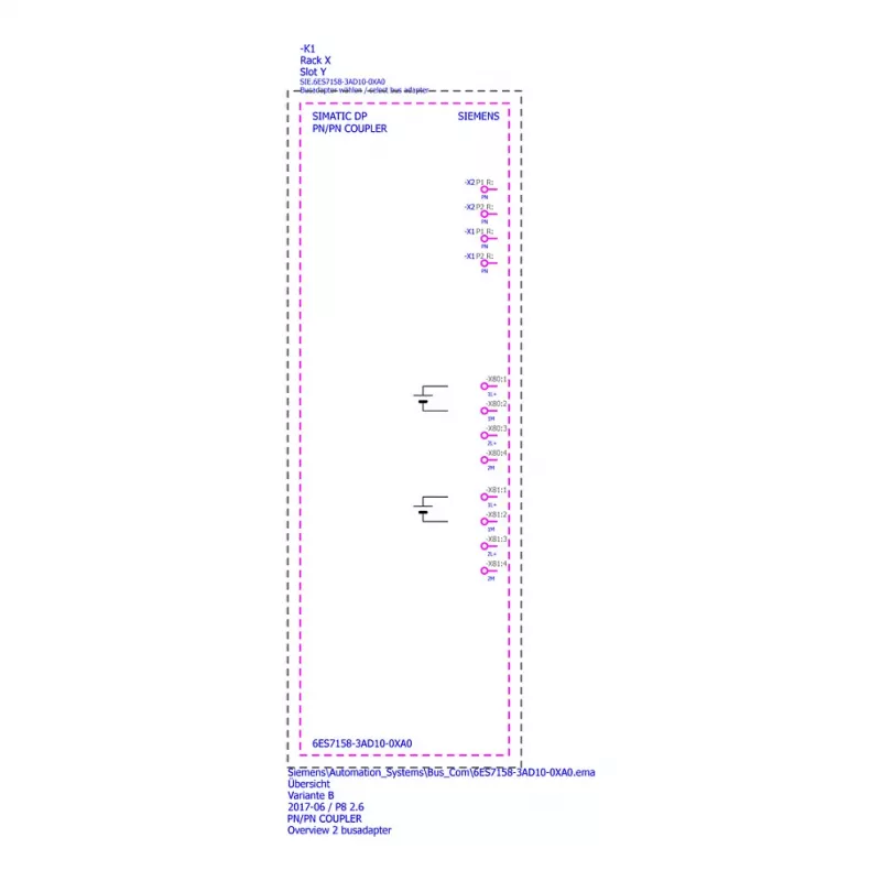 SIEMENS SIMATIC PN/PN Coupler 6ES7158-3AD10-0XA0 | PROFINET IO Coupler tinklų sujungimui