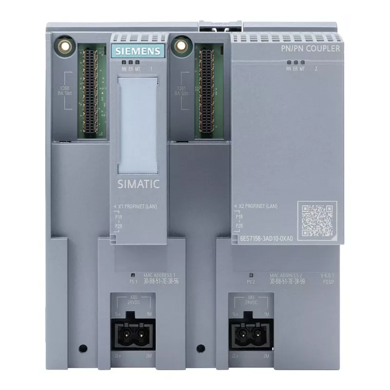 SIEMENS SIMATIC PN/PN Coupler 6ES7158-3AD10-0XA0 | PROFINET IO Coupler tinklų sujungimui
