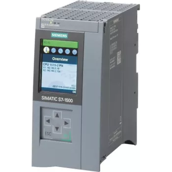 Siemens SIMATIC S7-1500 CPU 1515-2 PN standartinis CPU, 500 KB programos atminties, 3 MB duomenų atminties, 2 PROFINET sąsajos