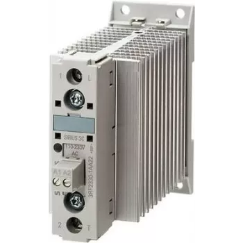 Siemens SIRIUS 3RF23 puslaidininkinis kontaktoriuss, 1 fazės, 30 A, 48-460 V AC, 24 V DC valdymas, nulinio taško perjungimas, varžtiniai gnybtai, DIN bėgelis 3RF2330-1AA04