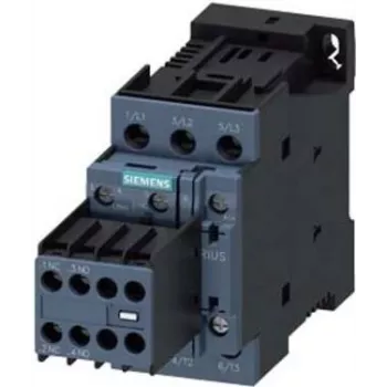 SIEMENS SIRIUS 3RT2026-1BB44 kontaktorius, 3 polių, 25 A, 11 kW, 24 V DC ritė, varžtiniai gnybtai