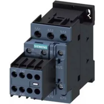 SIEMENS SIRIUS 3RT2028-1AP04 kontaktorius, 3 polių, 38 A, 230 V AC ritė, 18,5 kW