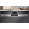 SIEMENS SN57TS00CE iQ700 Pilnai įmontuojamas indaplovė (Šlifuotas nerūdijantis plienas / juoda, 60 cm, Home Connect)