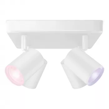 SIGNIFY WiZ IMAGEO 4-Spot lubinis prožektorius kvadratinis Tunable White & Color White