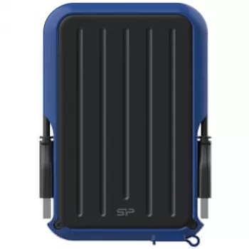 Silicon Power Armor A66 1TB išorinis kietasis diskas USB 3.2 Gen 1, atsparus smūgiams, IPX4 apsauga nuo vandens, juodas su raudonomis detalėmis