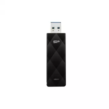 Silicon Power Blaze B20 16GB USB 3.2 Gen 1 atmintukas, įtraukiama jungtis, juoda