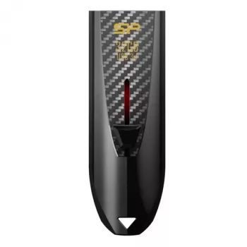 Silicon Power Blaze B25 32GB USB 3.2 Gen 1 atmintukas, įtraukiama jungtis, juodos spalvos