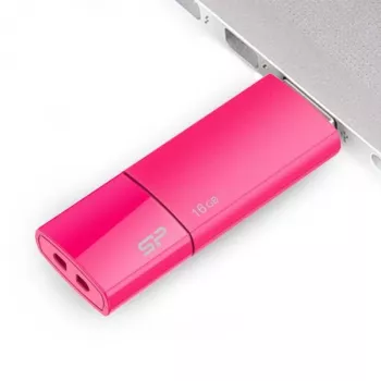 Silicon Power SP016GBUF2U05V1H 16GB USB 2.0 atmintukas, įtraukiama USB-A jungtis, tamsiai mėlynas