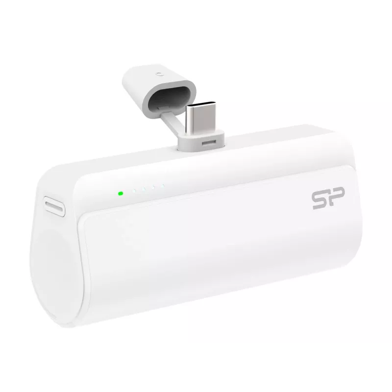Silicon Power QD50 nešiojamasis akumuliatorius, 5000 mAh, USB-C, baltas (SP5K0MAPBKQD500W)
