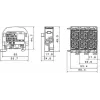 SIMET SCB 25 Al/Cu 80A 1-polio šakotasis skirstymo blokas, rudas 81501015