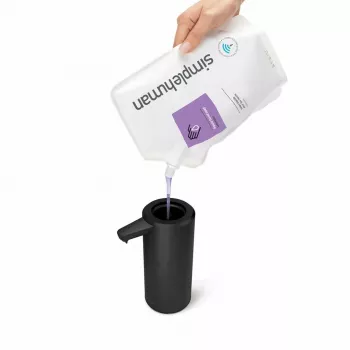 simplehuman ST1084 Sensorinis muilo dozatorius, juodas nerūdijantis plienas, 266 ml, bekontaktis automatinis