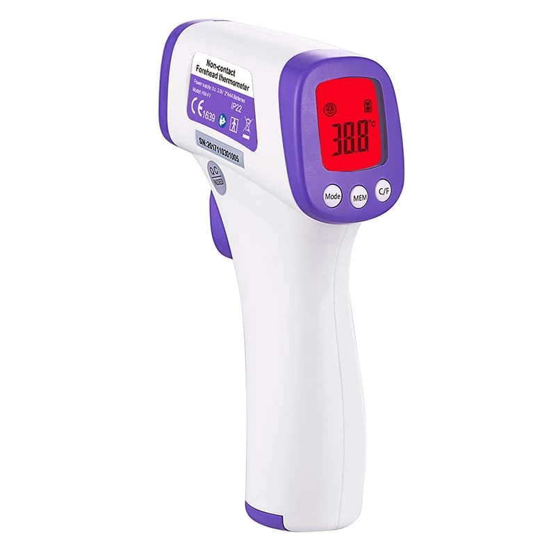 SIMZO HW-F7 bekontaktis LED delninis infraraudonųjų spindulių termometras
