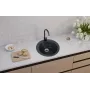 Virtuvės kriauklės komplektas SINK VICTORIA BLACK + MIXER + SIF 9811091SEN