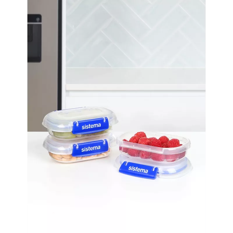 Sistema Plastics 881523 Stačiakampis indas 0,18L Skaidrus 88mm