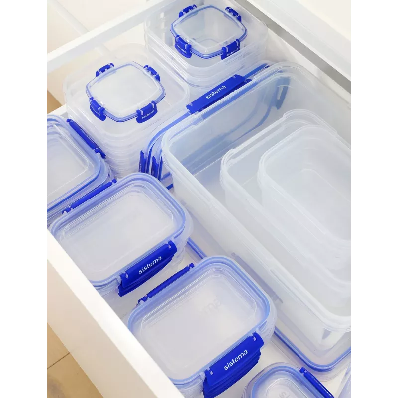 Sistema Plastics 881523 Stačiakampis indas 0,18L Skaidrus 88mm