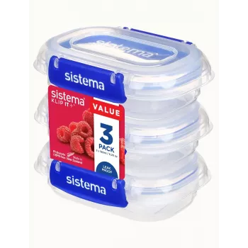 Sistema Plastics 881523 Stačiakampis indas 0,18L Skaidrus 88mm