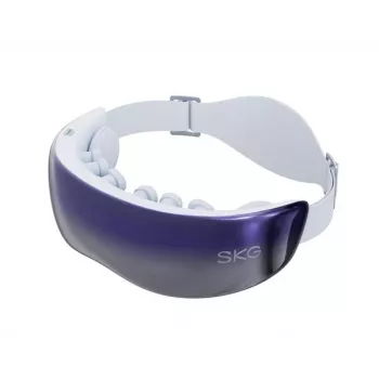 Akių masažuoklis SKG KS700-E su oro slėgio masažu, šiluma ir Bluetooth – baltas