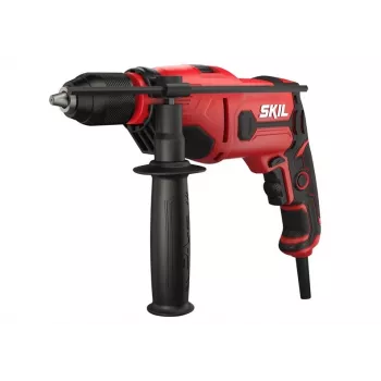 SKIL Impact Drill 6725AA 710W tinklinis smūginis gręžtuvas su raktu nereikalaujančia griebtuve, kintamu greičiu, pirmyn/atgal, pagalbine rankena ir gylio ribotuvu