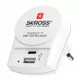 SKROSS Pro+ USB AC30PD Pasaulinis kelioninis adapteris su 30W USB-C PD ir USB-A