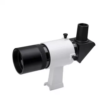 Skywatcher 9x50 Finder Scope su kampiniu adapteriu Straight 90 (juodas)