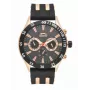 SLAZENGER MAN SL96076203 Vyriškas analoginis kvarcinis laikrodis 48 mm mėlynas ciferblatas rudo odinio dirželio
