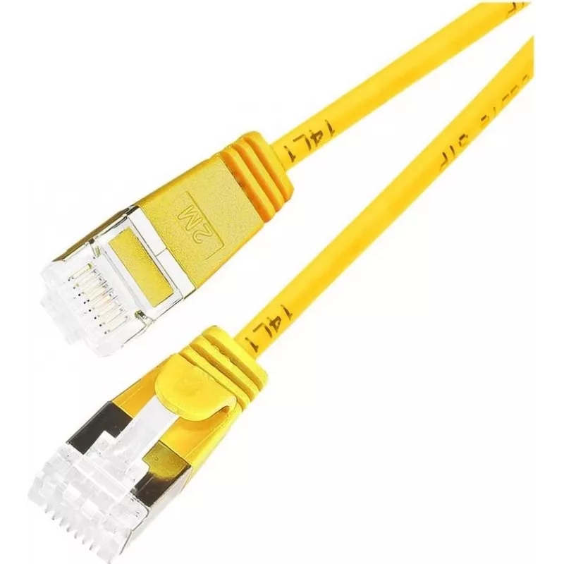 Wirewin Cat 6a U/FTP plonas tinklo kabelis, geltonas, 3,0 m, 10G, PoE++ PKW-LIGHT-STP-K6A 3.0 GE