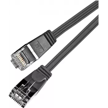 Wirewin Cat6 U/FTP Slim Ethernet tinklo kabelis 0,5 m juodas PKW-STP-SLIM-KAT6 0.5 SW