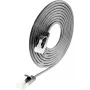 Wirewin Light tinklo kabelis apvalus U/FTP Cat 6a juodas 0,5m plonas lankstus PoE (PKW-LIGHT-STP-K6A 0.5 SW)
