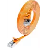 Wirewin SLIM S6 075 OR – Cat.6 SLIM tinklo kabelis, STP(PIMF), 0,75 m, oranžinis PKW-STP-SLIM-KAT6 0.75 OR